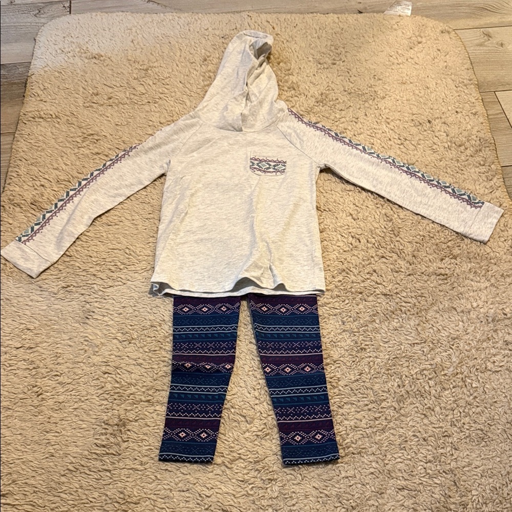 Toddler Oshkosh Hoodie and Leggings Outfit